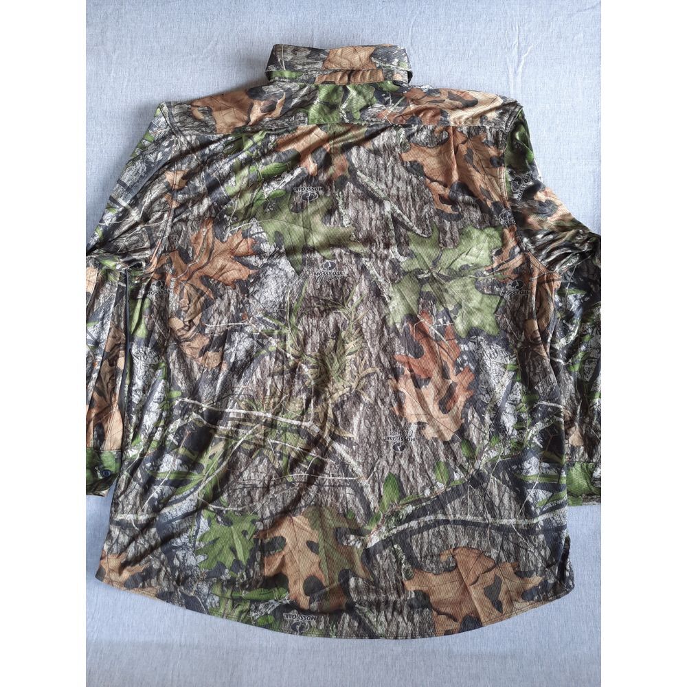 RedHead Men 2XL Outdoor Camp Camouflage Military Green Button Shirt Long Sleeve - Picture 7 of 8